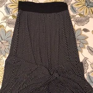 Black and White Maxi Skirt